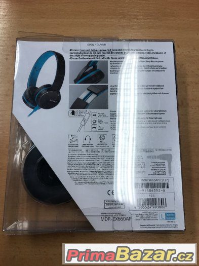 NOVÁ sluchátka SONY MDR-ZX660AP – fotografie 2