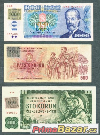 Staré bankovky - sestava 1961-1985 KOLEK – fotografie 1