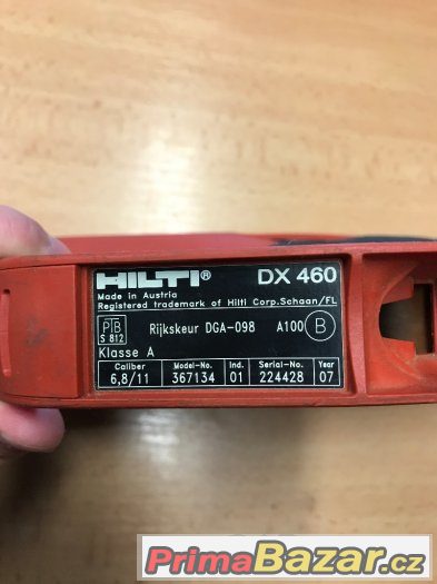 Nastřelovačka hřebíků Hilti DX 460 + krabice – fotografie 4