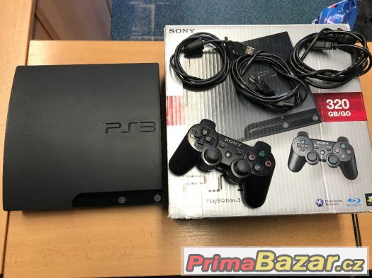 Herní konzole Playstation 3  320GB + krabice – fotografie 1