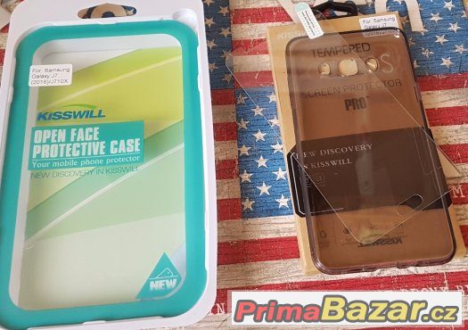 Samsung J7 (J710-2016) tvrzené Sklo + Pouzdro silikon TPU – fotografie 3