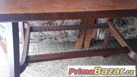 Stolek z 60.let min. stol. - s výpletem - THONET - pěkný – fotografie 2