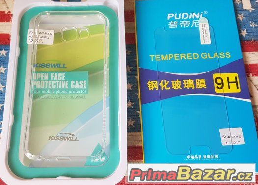 Samsung A3 Galaxy A320 SADA Sklo + Pouzdro silikon TPU – fotografie 3