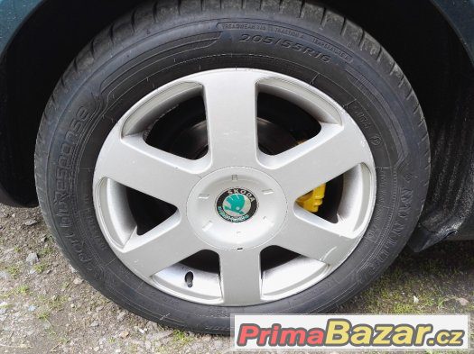 Prodam sadu Original alu skoda 5x112 r16- 205/55/16 – fotografie 4