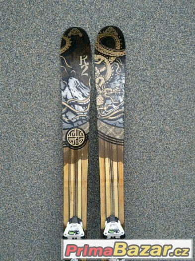 Freeride lyže K2 KungFujas 189cm + Marker Jester - jako nové – fotografie 2