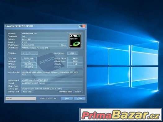 AMD Opteron 248, sc.940 – fotografie 1
