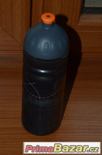 láhev R&B Zdravá láhev 750 ml černá-oranžová zátka nová – fotografie 3