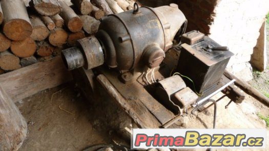 PRAGA,historický stabilní elektromotor – fotografie 1