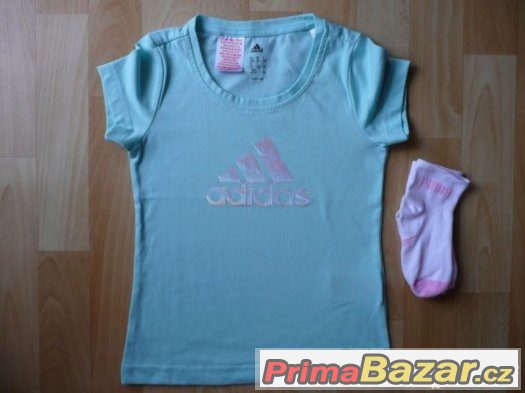 Tričko adidas vel.128+ponožky zdarma – fotografie 1