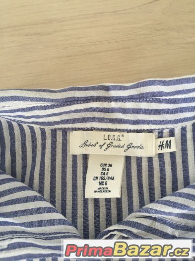 Dámská lněná košile H&M vel. 36 – fotografie 3