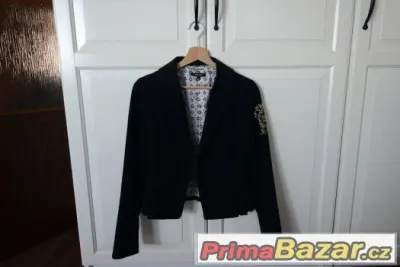 Černé elegantní značkové sako TOP STAV