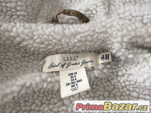 Dámská béžová parka H&M vel. 38 – fotografie 3