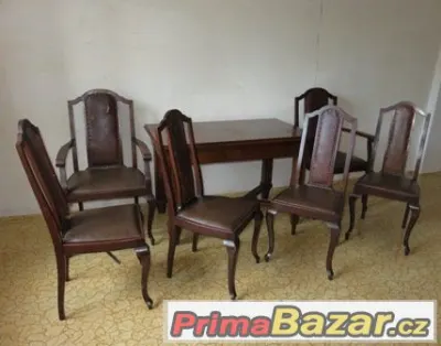 Starožitný stůl a židle