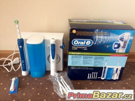 elektrický zubní kartáček Oral-b oxyjet +300 s ústní sprchou – fotografie 1