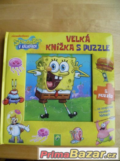 Kniha Sponge Bob puzzle – fotografie 1