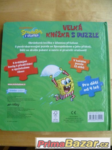 Kniha Sponge Bob puzzle – fotografie 3