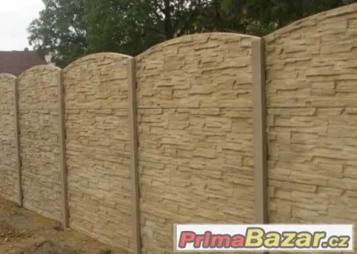Betonový plot- betonové oplocení- betonové ploty Top ceny