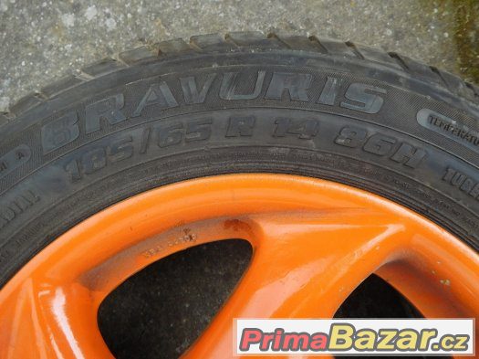 4x ALU kola 14" s pneu – fotografie 2