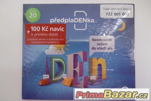 SIM KARTA  722-601-602 – fotografie 2