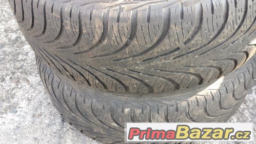 2ks plech. kol 5,5x14, 5x100, zimní pneu Good Year 185/65x14 – fotografie 2