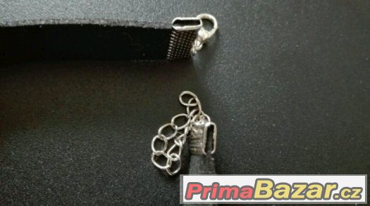 Choker náhrdelník na krk s perlou nový – fotografie 2