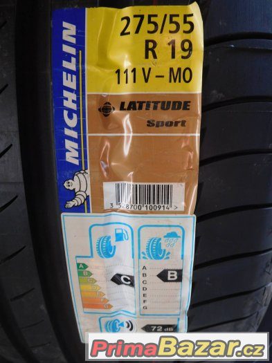 Michelin Latitude Sport 275/55/19 111V - 4x letní pneu – fotografie 3