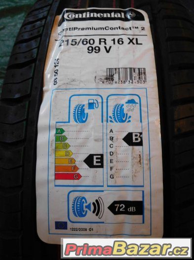 Continental ContiPremiumContact2 215/60/16 99V XL - 4x letní – fotografie 4