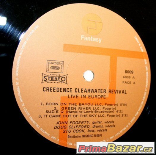 Creedence Clearwater Revival - Live In Europe (2xLP, Album) – fotografie 5