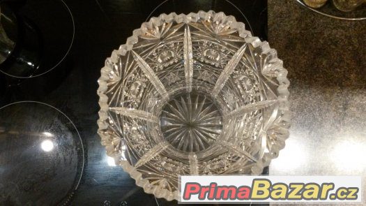 KRÁSNÁ BROUŠENÁ VÁZA v.30cm počátek 20.století – fotografie 3