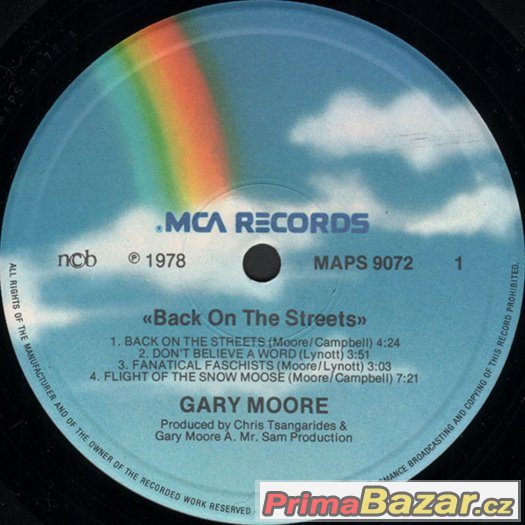 Gary Moore ‎– Back On The Streets 1978 – fotografie 3