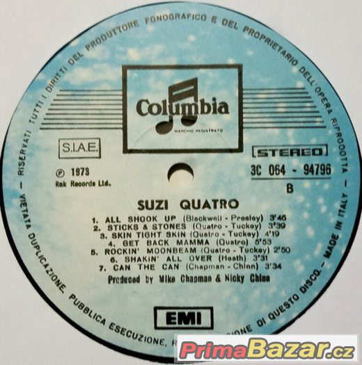 Suzi Quatro ‎– Suzi Quatro 1974 – fotografie 4