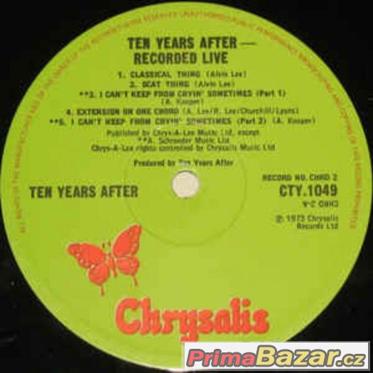Ten Years After - Recorded Live (2xLP, Album) – fotografie 3