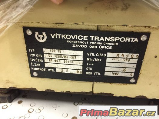 Mechanická váha pro obchodní vážení Transporta SDK 15 – fotografie 1