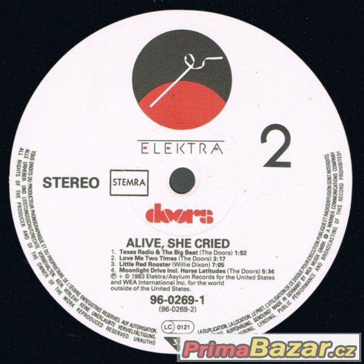 Doors  - Alive, She Cried (LP) 1983 – fotografie 2
