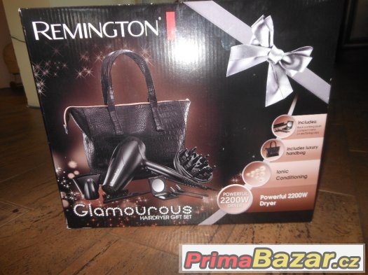 Fén ionizační-Remington-dárkové balení s kabelkou,nové – fotografie 2