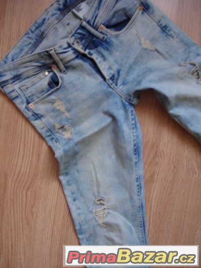H&M dámské trhané skinny džíny vel. 28/34 – fotografie 2