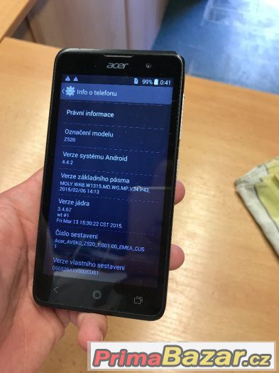 Telefon Acer Liquid Z520  8GB + nabíječka – fotografie 2