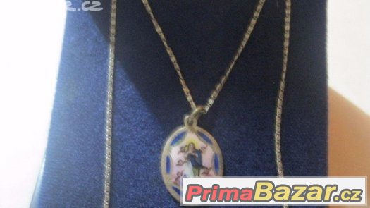 Nadherna stribrna prvorepublikova smaltovana Madonka vc reti – fotografie 1