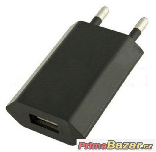 Univerzální USB síťový nabíjecí adaptér - černý – fotografie 2