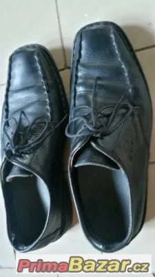 Panské kožené polobotky vel. 40