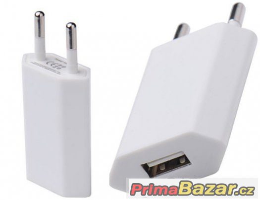 Univerzální USB síťový nabíjecí adaptér - bílý – fotografie 4