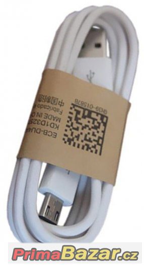 Datový a nabíjecí kabel USB Micro - bílý – fotografie 3