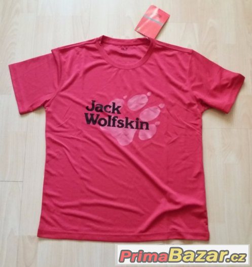 rychleschnoucí tričko Jack Wolfskin velikost L NOVÉ červené – fotografie 1