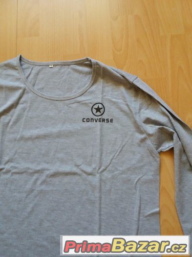 tričko Converse bavlna dlouhý rukáv nové – fotografie 2