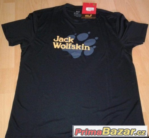 rychleschnoucí tričko Jack Wolfskin velikost M NOVÉ černé – fotografie 1