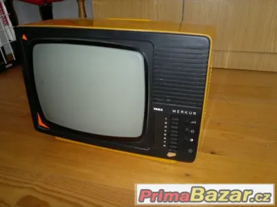 Retro přenosný televizor Merkur
