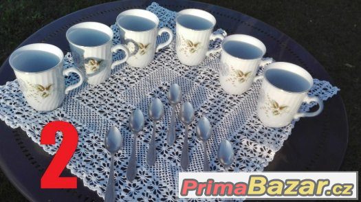 Ruzovy porcelan a nadobi – fotografie 2