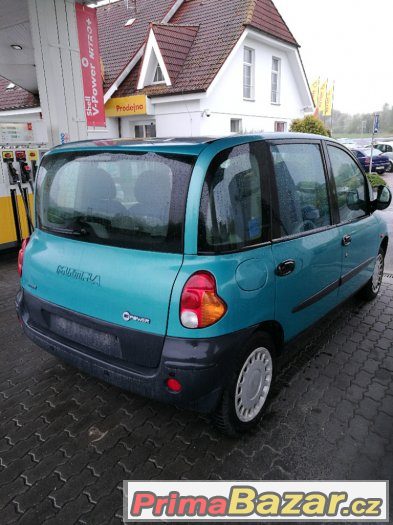 FIAT MULTIPLA 1,6i+CNG..6 MÍST.161863 KM.TOP STAV – fotografie 3