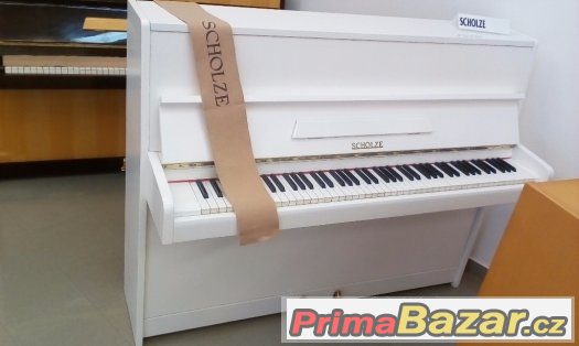 Prodam bílé pianino Scholze včetně dovozu 100 km zdarma – fotografie 3