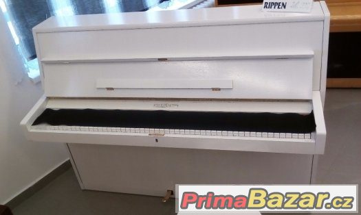 Prodám hezké čisté bílé pianino Rippen,Dovoz zdarma – fotografie 1